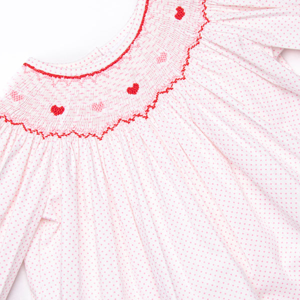 Galentine's Day Smocked Legging Set, Pink