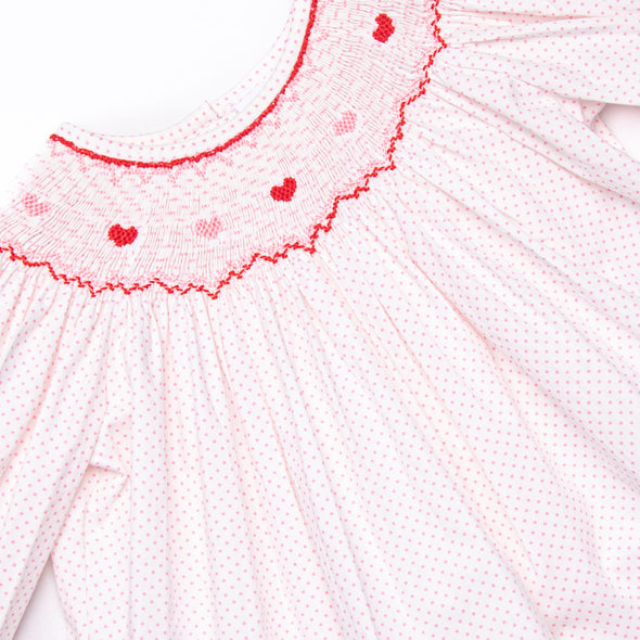 Galentine's Day Smocked Legging Set, Pink