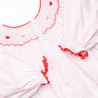 Galentine's Day Smocked Legging Set, Pink