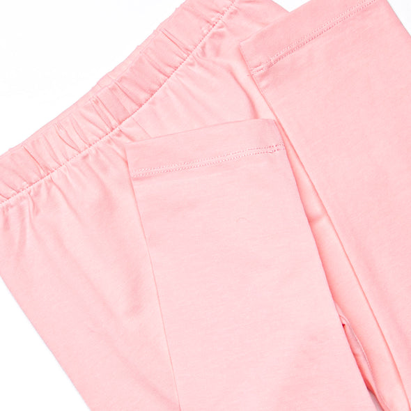 Galentine's Day Smocked Legging Set, Pink