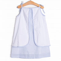 Sight to Sea Applique Dress, Blue