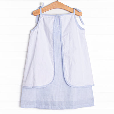 Sight to Sea Applique Dress, Blue