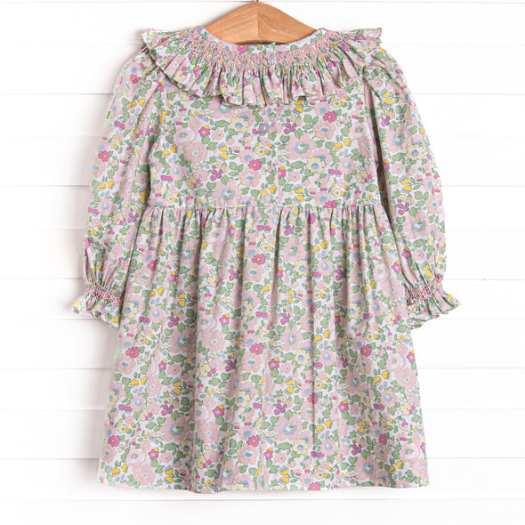 Primrose Petals Smocked Dress, Pink