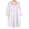 My Girl Garland Smocked Bishop Dress, White