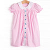 Little Bits of Love Embroidered Dress, Pink