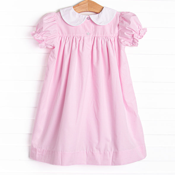 Little Bits of Love Embroidered Dress, Pink