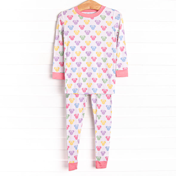 Magic Dreamland Bamboo Pajama Set, Pink