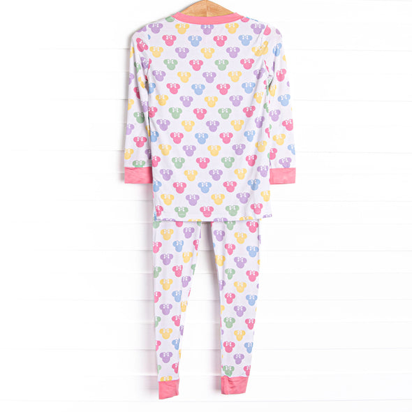 Magic Dreamland Bamboo Pajama Set, Pink