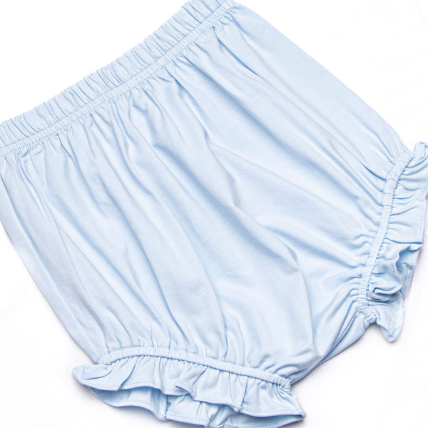 Park Avenue Poodles Ruffle Neck Diaper Set, Blue
