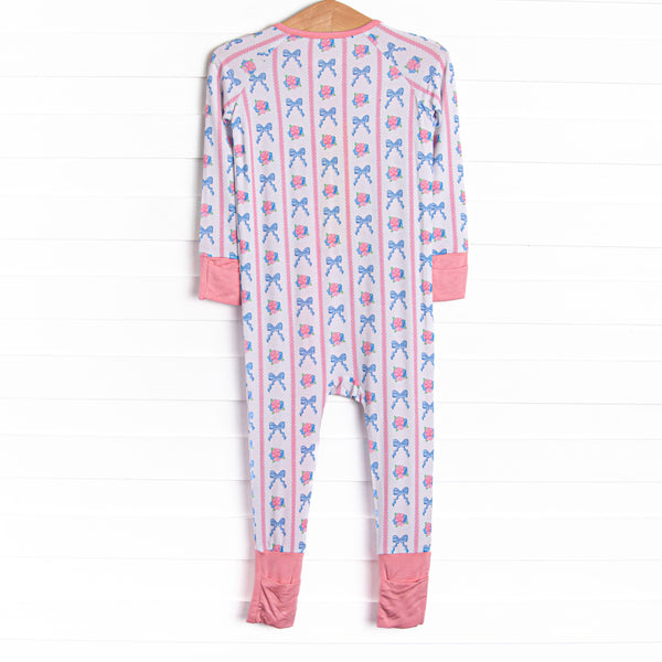 Rose of Bows Bamboo Zippy Pajama, Pink