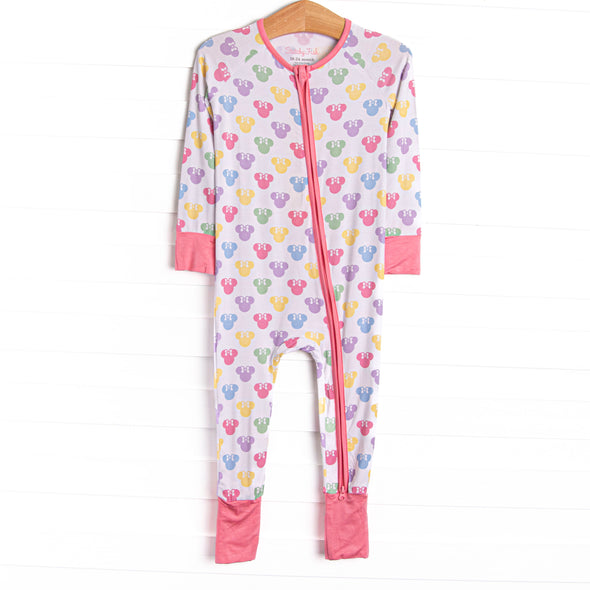 Magic Dreamland Bamboo Zippy Pajama, Pink