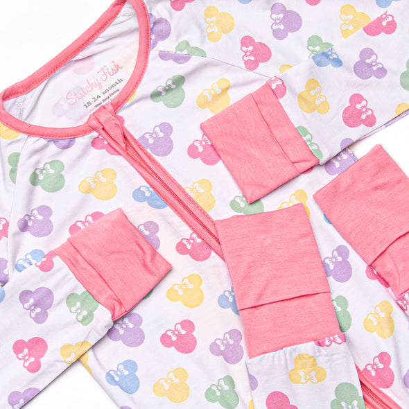 Magic Dreamland Bamboo Zippy Pajama, Pink