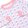 Rose of Bows Bamboo Pajama Set, Pink