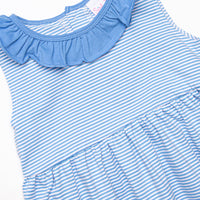 Hannah Bubble, Medium Blue Stripe
