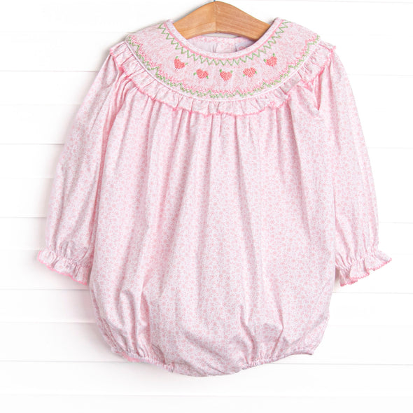 Kept Promise Petals Smocked Bubble, Pink