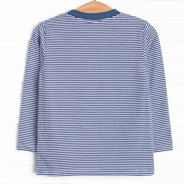 Autumn Fest Friend Applique Top, Navy
