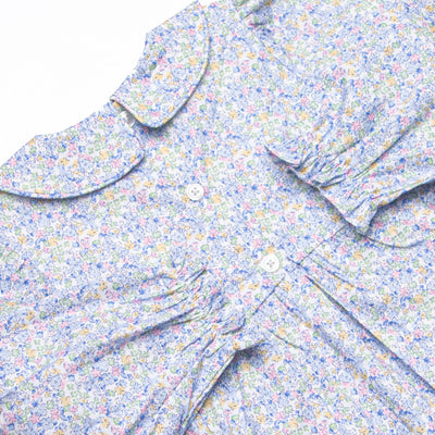 Prim Petals Smocked Legging Set, Blue