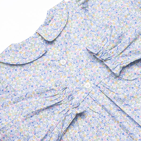 Prim Petals Smocked Legging Set, Blue