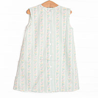Stems and Stripes Dress, Green