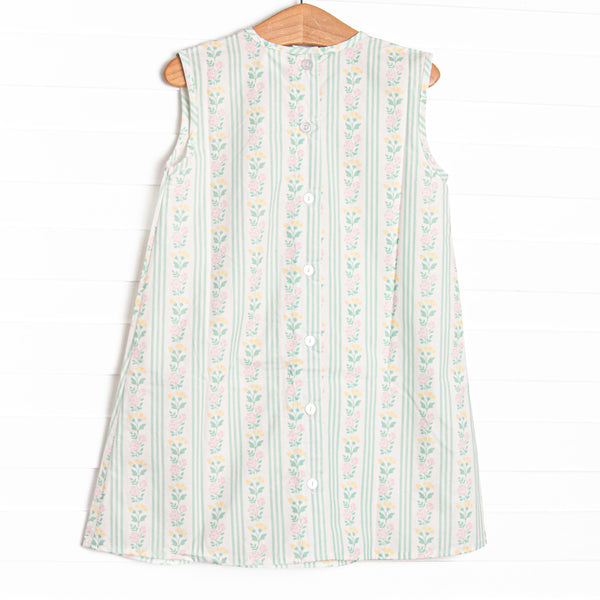 Stems and Stripes Dress, Green