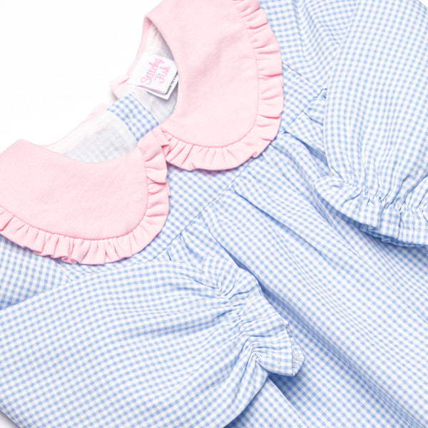 Fairytale Charm Ruffle Collar Bubble, Blue
