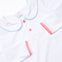 Winner in White Skirt Set, White