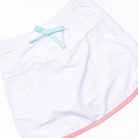 Winner in White Skirt Set, White