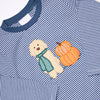 Autumn Fest Friend Applique Top, Navy