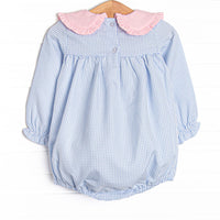 Fairytale Charm Ruffle Collar Bubble, Blue