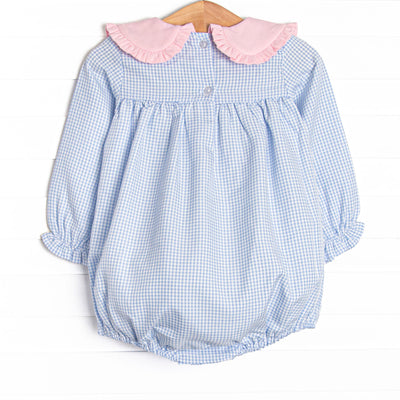 Fairytale Charm Ruffle Collar Bubble, Blue