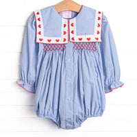 Close to the Heart Embroidered Bubble, Blue