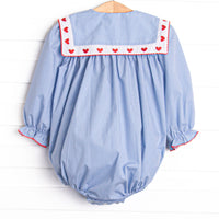 Close to the Heart Embroidered Bubble, Blue