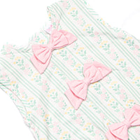Stems and Stripes Diaper Set, Green
