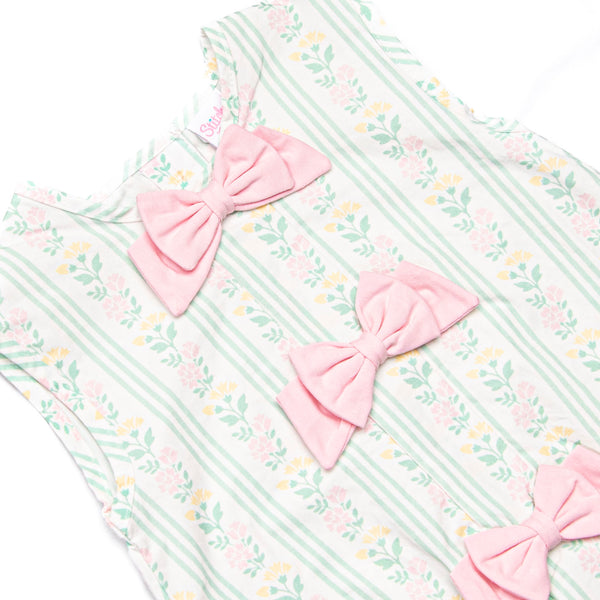 Stems and Stripes Diaper Set, Green