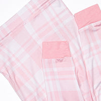 Pajama Plaid Bamboo Pajama Set, Pink