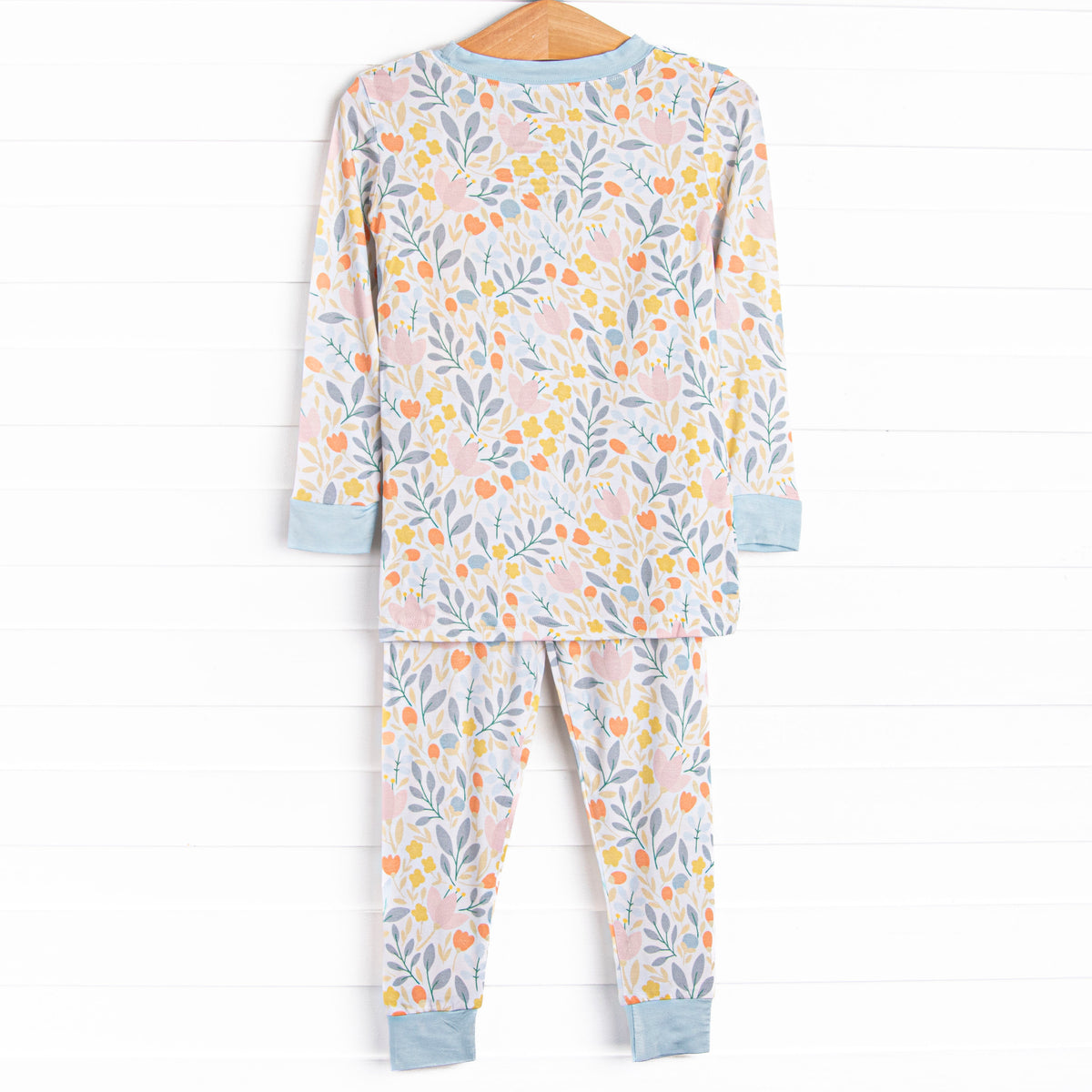 Foliage Frenzy Bamboo Pajama Set, Blue – Stitchy Fish