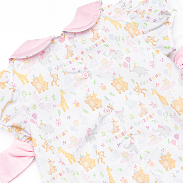 Safari Soiree Side Tie Bubble, Pink