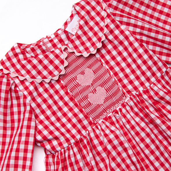 Secret Admirer Smocked Legging Set, Red