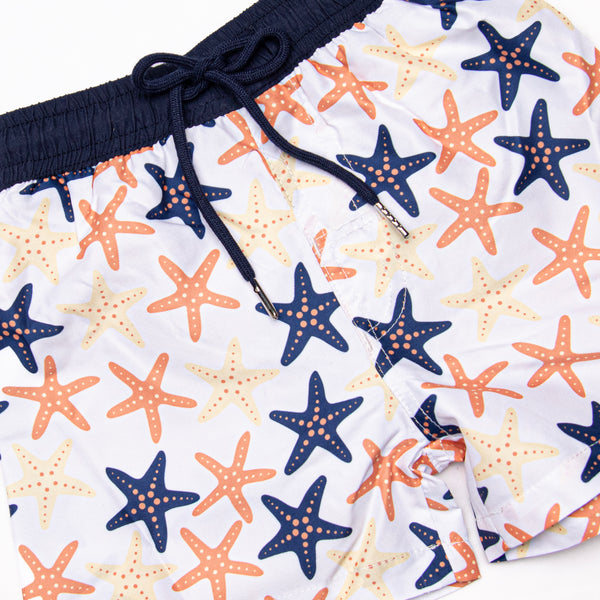 Sea Stars Swim Trunks, Blue