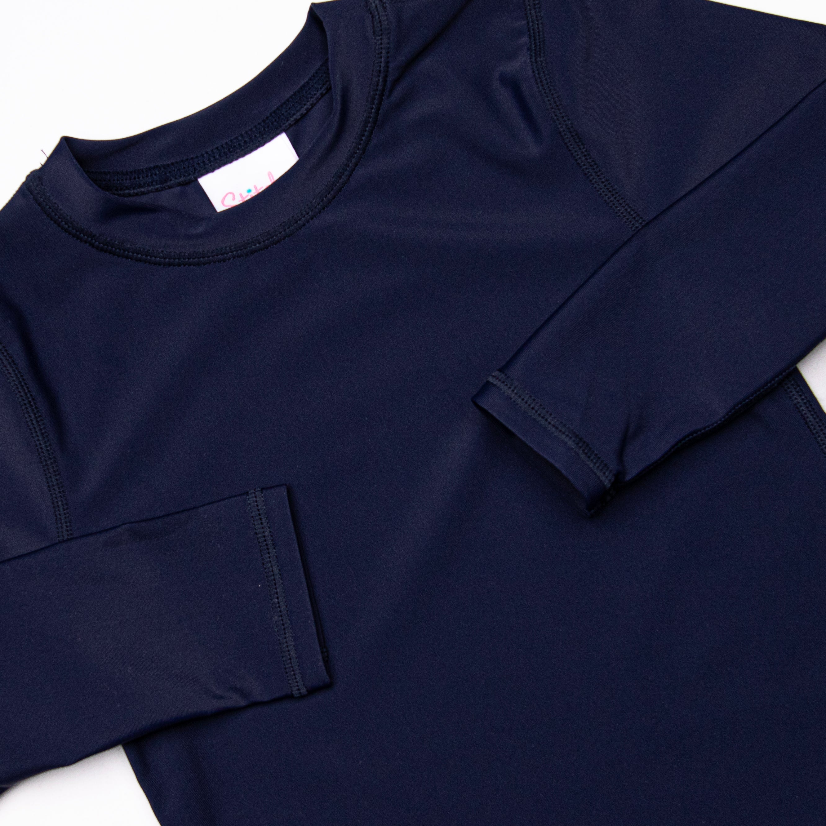 Navy Rashguard Deep Waters Long Sleeve Rash Guard, Navy – Stitchy Fish