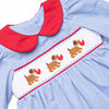 Valentine's Day Delivery Smocked Legging Set, Blue