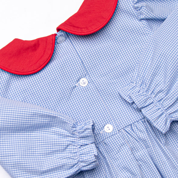 Valentine's Day Delivery Smocked Legging Set, Blue