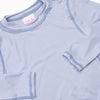 Cloudy Skies Long Sleeve Rash Guard, Blue