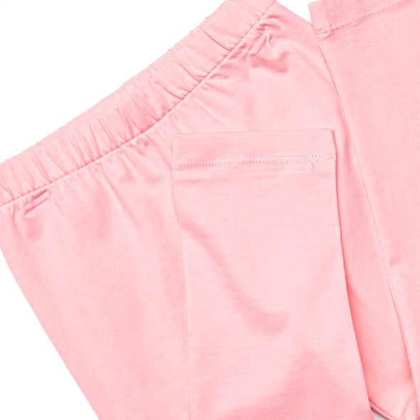My Girl Garland Smocked Legging Set, Pink
