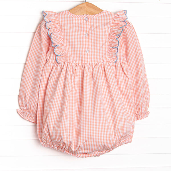 Sweet As A Peach Side Tie Bubble, Orange