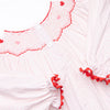 Galentine's Day Smocked Romper, Pink