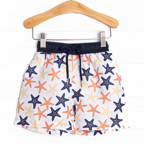 Sea Stars Swim Trunks, Blue