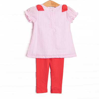 Fairy Fun Applique Legging Set, Pink