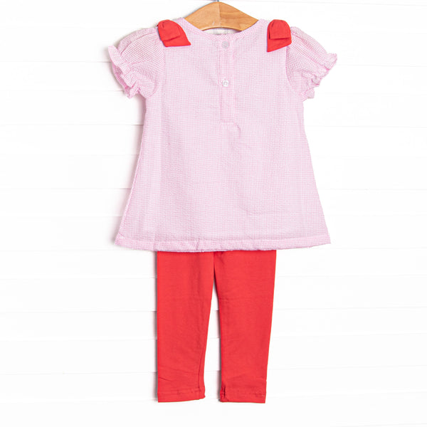 Fairy Fun Applique Legging Set, Pink