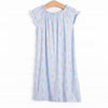 Tulip Blooms Bamboo Night Gown, Blue